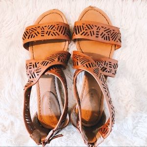 Faux Leather Sandals
